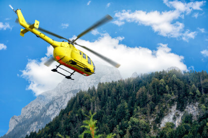 Versichert in der Freizeit - Hubschrauber